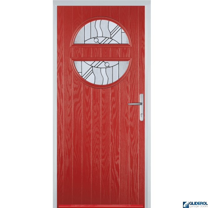 Gliderol Carter front entrance door RED