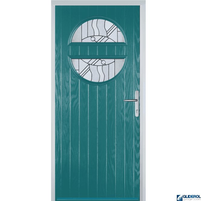 Gliderol Carter front entrance door TURQUOISE BLUE