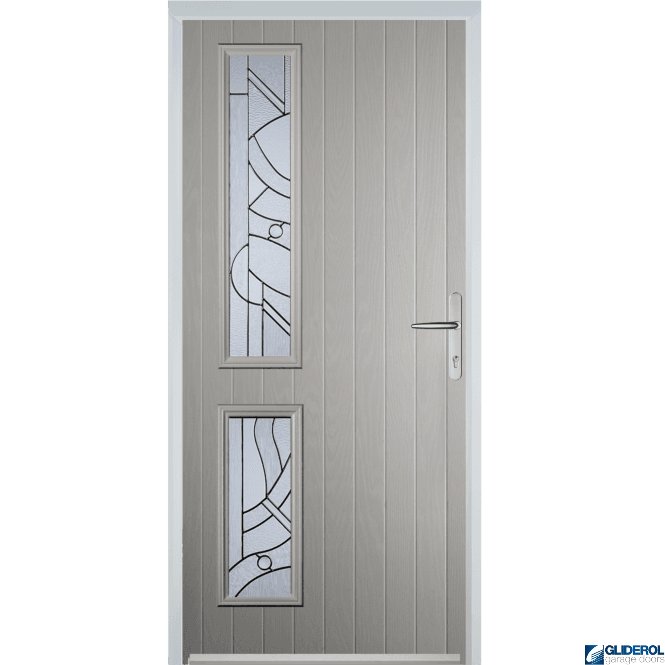 Gliderol Charlton L2 front entrance door AGATE GREY (RAL7038)