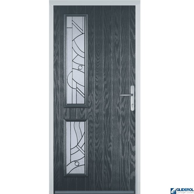 Gliderol Charlton L2 front entrance door ANTHRACITE (RAL7016)
