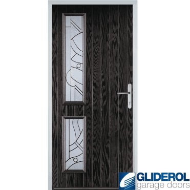 Charlton L2 front entrance door BLACK (RAL9005)