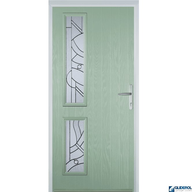Gliderol Charlton L2 front entrance door CHARTWELL GREEN
