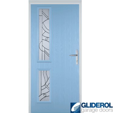Charlton L2 front entrance door DUCK EGG BLUE
