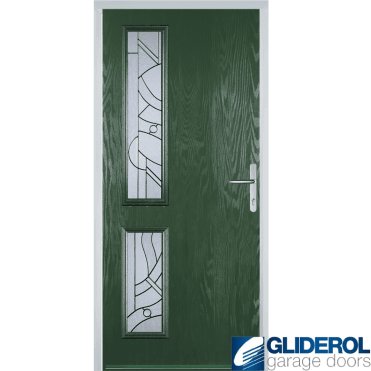 Charlton L2 front entrance door GREEN (RAL6009)