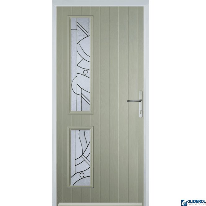Gliderol Charlton L2 front entrance door PEBBLE GREY (RAL7032)