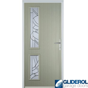 Charlton L2 front entrance door PEBBLE GREY (RAL7032)