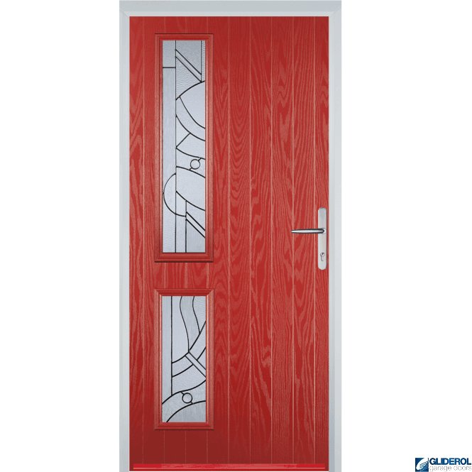 Gliderol Charlton L2 front entrance door RED (RAL3003)