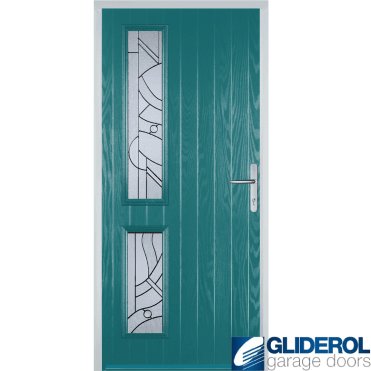 Charlton L2 front entrance door TURQUIOSE BLUE (RAL5018)