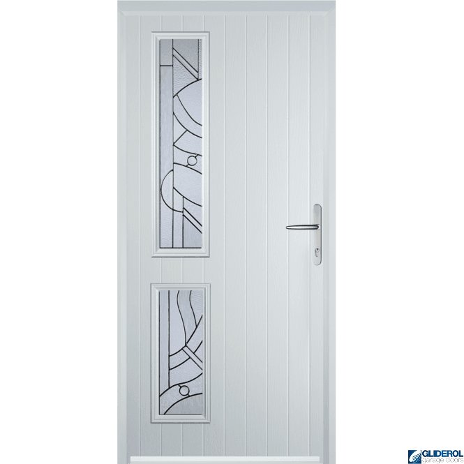Gliderol Charlton L2 front entrance door WHITE