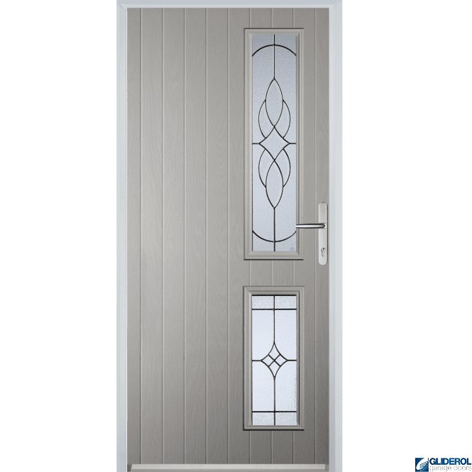 Gliderol Charlton R2 front entrance door AGATE GREY (RAL7038)
