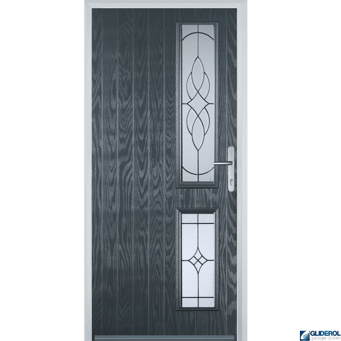 Gliderol Charlton R2 front entrance door ANTHRACITE (RAL7016)