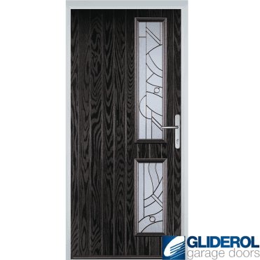Charlton R2 front entrance door BLACK (RAL9005)