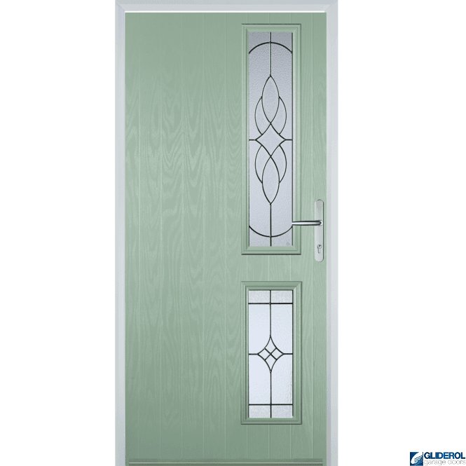 Gliderol Charlton R2 front entrance door CHARTWELL GREEN