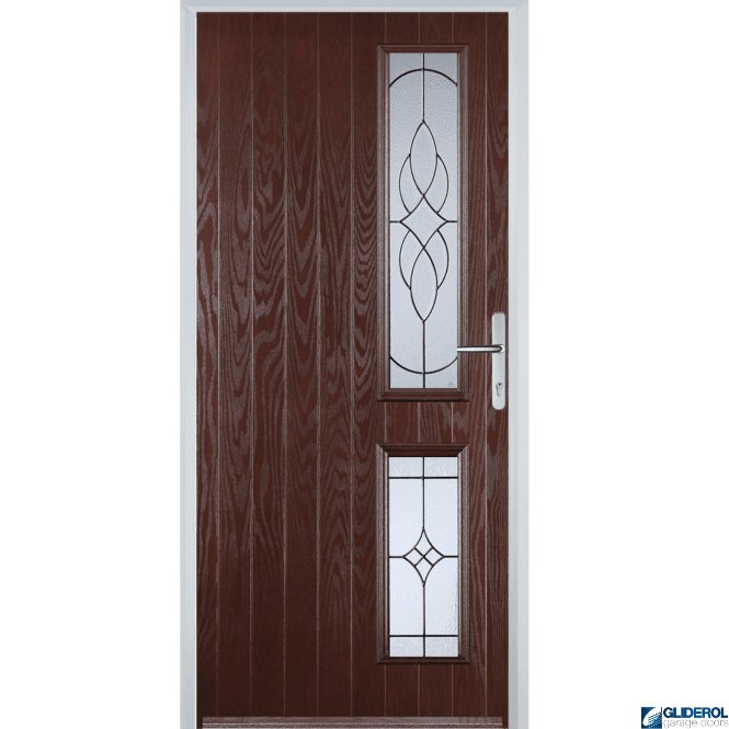 Gliderol Charlton R2 front entrance door DARKWOOD