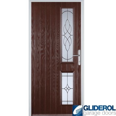 Charlton R2 front entrance door DARKWOOD