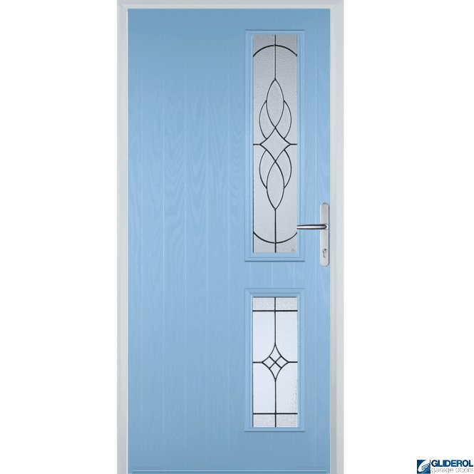 Gliderol Charlton R2 front entrance door DUCK EGG BLUE
