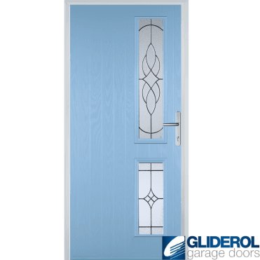 Charlton R2 front entrance door DUCK EGG BLUE