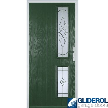 Charlton R2 front entrance door GREEN (RAL6009)
