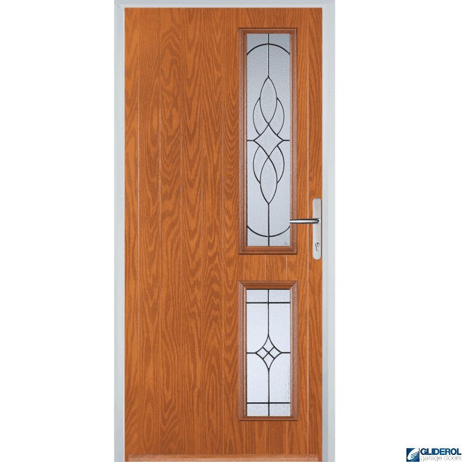 Gliderol Charlton R2 front entrance door OAK