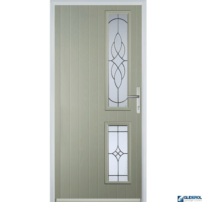 Gliderol Charlton R2 front entrance door PEBBLE GREY (RAL7032)
