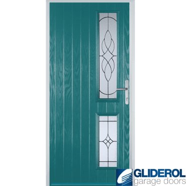Charlton R2 front entrance door TURQUIOSE BLUE (RAL5018)