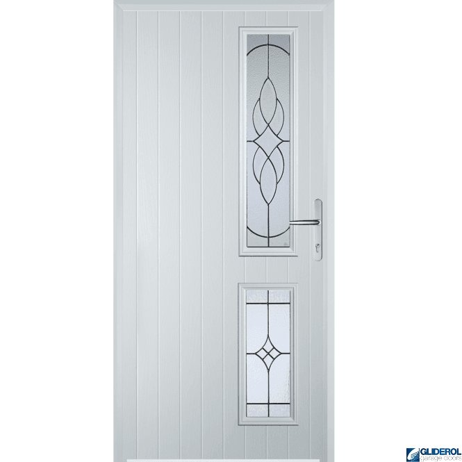 Gliderol Charlton R2 front entrance door WHITE