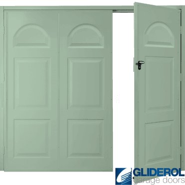 CHARTWELL GREEN (BS 14 C 35) Budget Dylan Side Hinged Garage Door