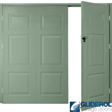 CHARTWELL GREEN (BS 14 C 35) Budget Hollington Side Hinged Garage Door
