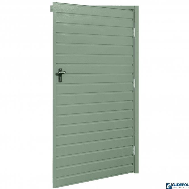 Gliderol CHARTWELL GREEN (BS14C35) Budget Non-Insulated Horizontal Standard Rib Personnel Door