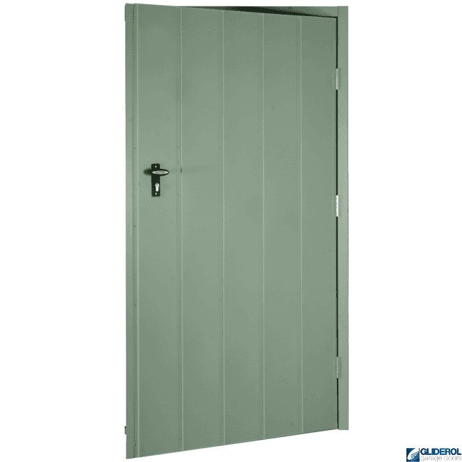 Gliderol CHARTWELL GREEN (BS14C35) Budget Non-Insulated Vertical Medium Rib Personnel Garage Door