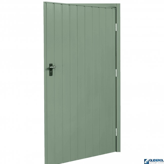 Gliderol CHARTWELL GREEN (BS14C35) Budget Non-Insulated Vertical Standard Rib Personnel Garage Door
