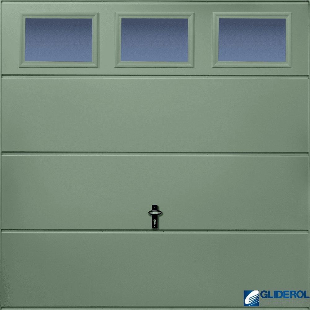 Gliderol CHARTWELL GREEN (BS14C35) Chester Horizontal Wide Rib with ...