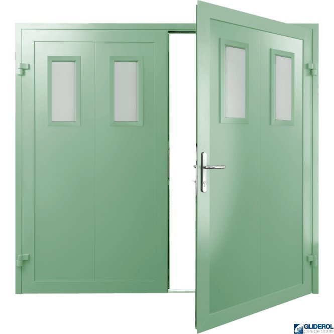 Gliderol CHARTWELL-GREEN (BS14C35) Insulated Bradford Side Hinged Garage Door