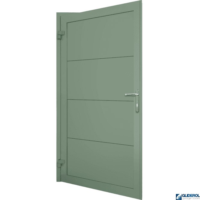 Gliderol Chartwell Green (BS14C35) Insulated Horizontal Wide Rib Personnel Door
