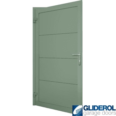 Chartwell Green (BS14C35) Insulated Horizontal Wide Rib Personnel Door