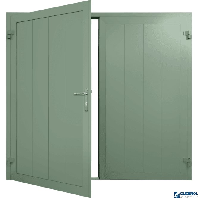 Gliderol CHARTWELL-GREEN (BS14C35) Insulated Vertical Medium Rib Side Hinged Garage Door