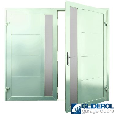 CHARTWELL-GREEN (BS14C35) Insulated Whitacre Side Hinged Garage Door