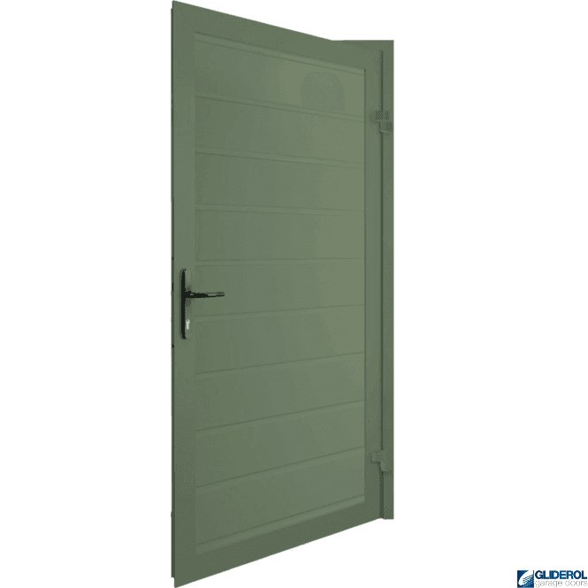 Gliderol Chartwell Green (BS14C35) Premium Non-Insulated Horizontal Medium Rib Personnel Door