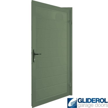 Chartwell Green (BS14C35) Premium Non-Insulated Horizontal Medium Rib Personnel Door