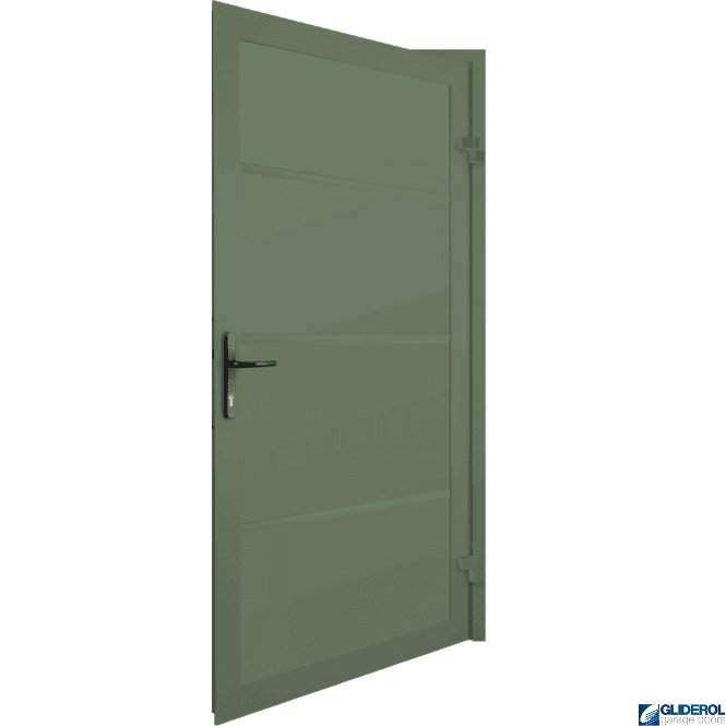 Gliderol Chartwell Green (BS14C35) Premium Non-Insulated Horizontal Wide Rib Personnel Door