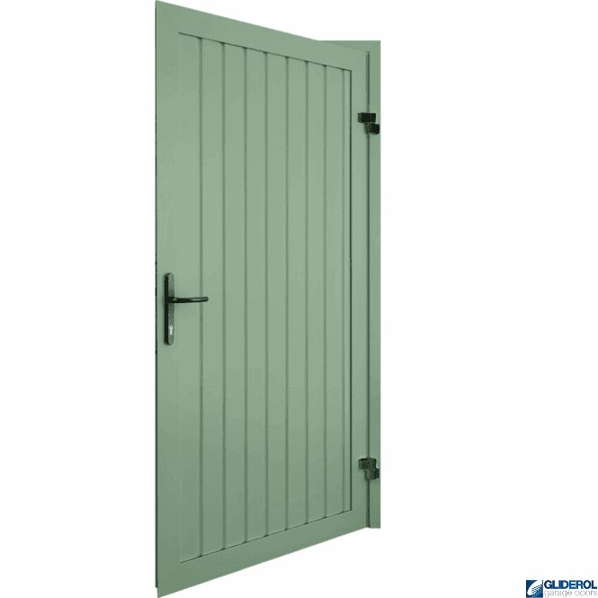 Gliderol Chartwell Green (BS14C35) Premium Non-Insulated Vertical Standard Rib Personnel Door