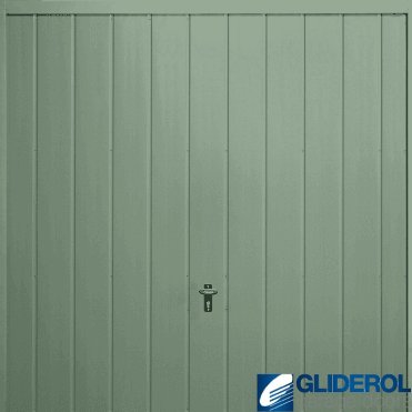 CHARTWELL-GREEN (BS14C35) Up & Over Vertical Medium Rib