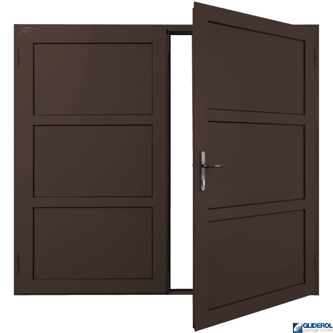 Gliderol CHOCOLATE-BROWN (RAL8017) Insulated Coleshill Side Hinged Garage Door