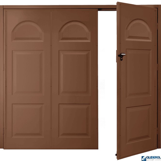 Gliderol CLAY BROWN (RAL8003) Budget Dylan Side Hinged Garage Door