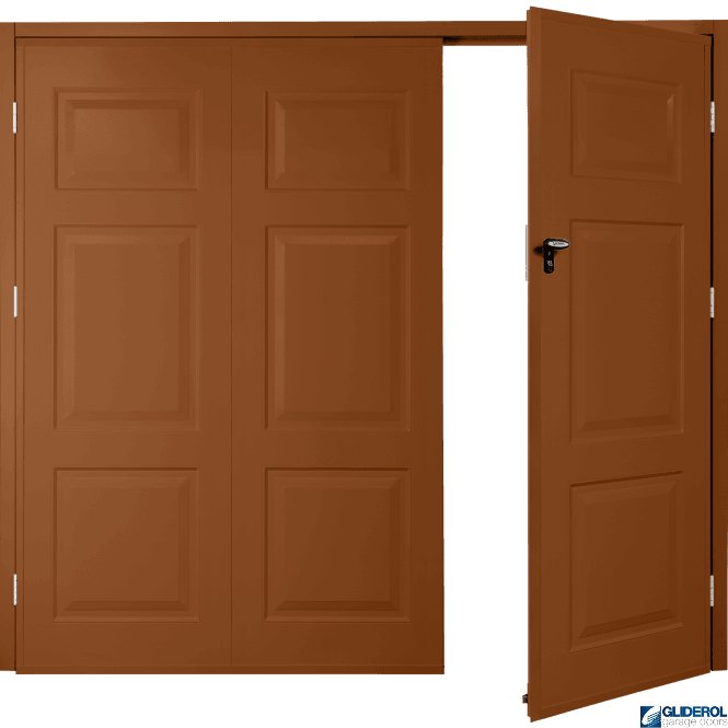 Gliderol CLAY BROWN (RAL8003) Budget Hollington Side Hinged Garage Door
