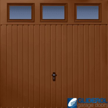 CLAY-BROWN (RAL8003) Chester Vertical Standard Rib with Windows