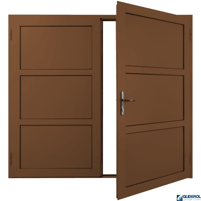 Gliderol CLAY-BROWN (RAL8003) Insulated Coleshill Side Hinged Garage Door