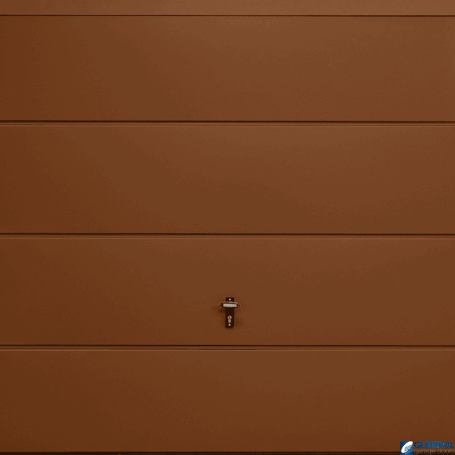 Gliderol CLAY-BROWN (RAL8003) Up & Over Horizontal Wide Rib
