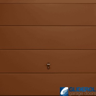 CLAY-BROWN (RAL8003) Up & Over Horizontal Wide Rib