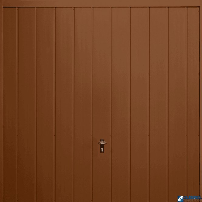 Gliderol CLAY-BROWN (RAL8003) Up & Over Vertical Medium Rib